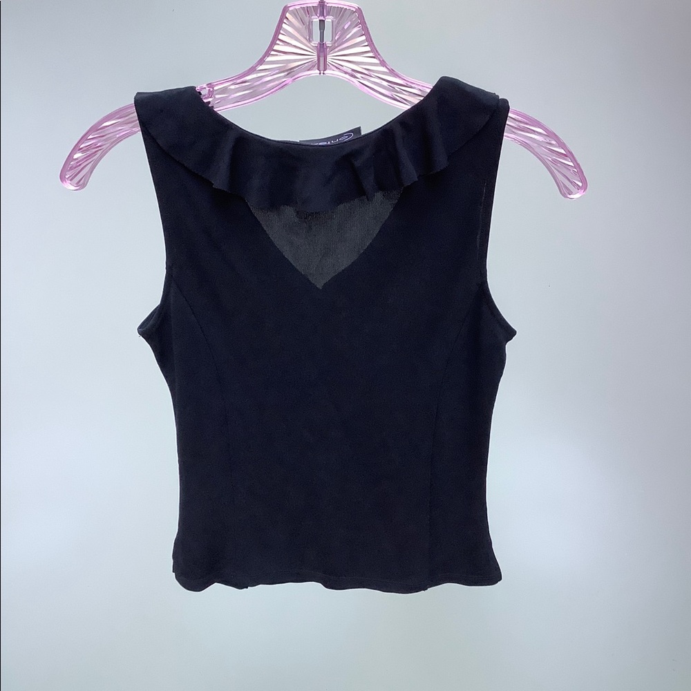 Black Ruffle Top - Picture 4 of 5